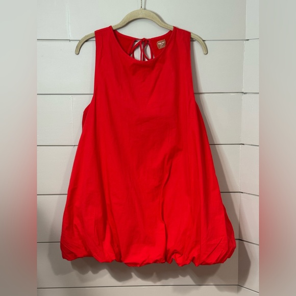 NEW Free People Struttin' Bubble Mini Dress Cherry Tomato Size XS - Picture 3 of 12